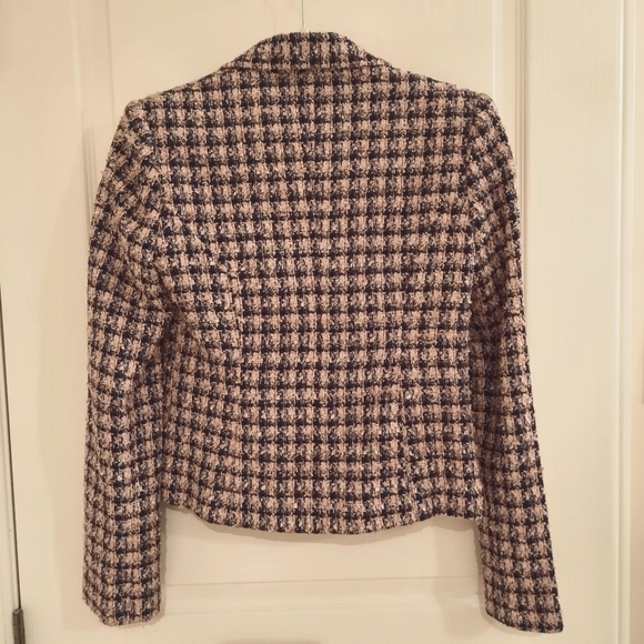 Suzy Shier Pink Short Plaid Blazer Size Small - Picture 2 of 5